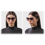 DITA - Brokyn - Rose Gold Dark Grey Peach Gradient - DTS440 - Sunglasses - DITA Eyewear