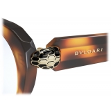 Bulgari - Serpenti - Cat Eye Acetate Optical Glasses - Brown - Serpenti Collection - Optical Glasses - Bulgari Eyewear