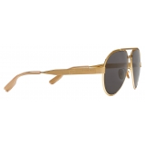 Gucci - Aviator Sunglasses - Gold Grey - Gucci Eyewear