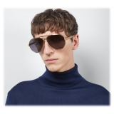 Gucci - Aviator Sunglasses - Gold Grey - Gucci Eyewear