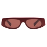 Gucci - Geometric Shaped Sunglasses - Burgundy - Gucci Eyewear