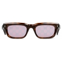 Gucci - Rectangular Sunglasses - Blonde Tortoiseshell - Gucci Eyewear
