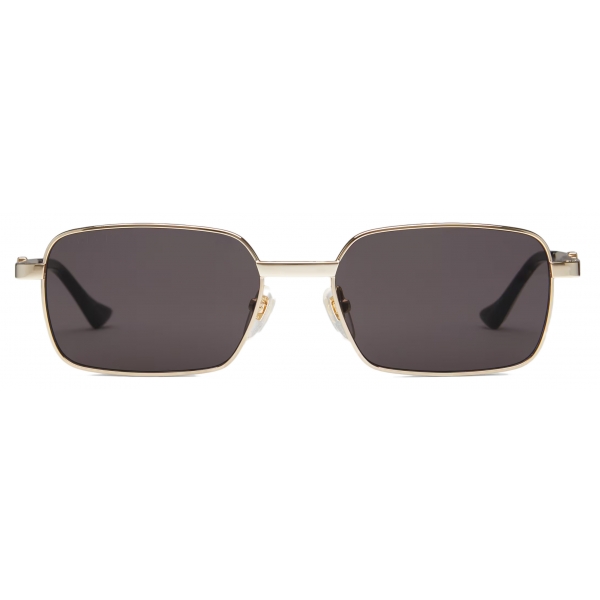Gucci - Rectangular Sunglasses - Yellow Gold Grey - Gucci Eyewear