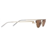Gucci - Cat Eye Sunglasses - Gold Brown - Gucci Eyewear