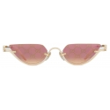 Gucci - Cat Eye Sunglasses - Gold Pink - Gucci Eyewear