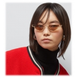 Gucci - Occhiale da Sole Cat Eye - Oro Rosa - Gucci Eyewear