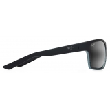 Maui Jim - Alenuihaha - Grey Black Stripe - Polarized Wrap Sunglasses - Maui Jim Eyewear