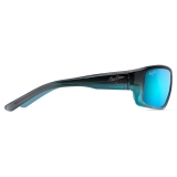 Maui Jim - Barrier Reef - Tortoise Blue - Polarized Wrap Sunglasses - Maui Jim Eyewear