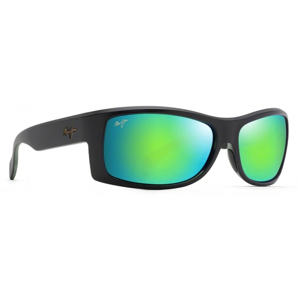Maui Jim - Equator - Black Olive MAUIGreen - Polarized Wrap Sunglasses - Maui Jim Eyewear
