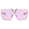 Valentino - V - Romask Iconic Oversized Mask - Gold Pink - Valentino Eyewear