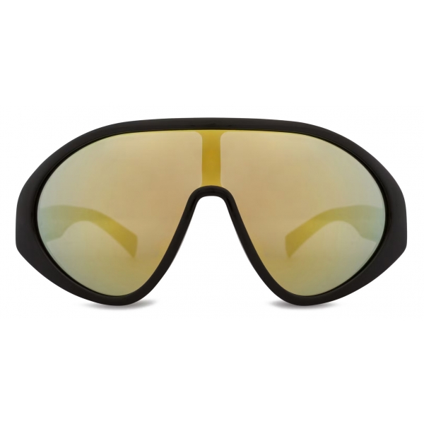 Moschino - 3D Logo Mask Sunglasses - Black - Moschino Eyewear