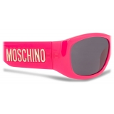 Moschino - Occhiali da Sole Lettering Logo - Fucsia - Moschino Eyewear