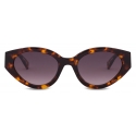 Moschino - Lettering Logo Sunglasses - Brown - Moschino Eyewear