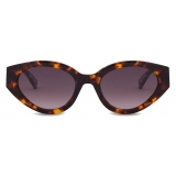 Moschino - Occhiali da Sole Lettering Logo - Marrone - Moschino Eyewear
