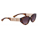 Moschino - Occhiali da Sole Lettering Logo - Marrone - Moschino Eyewear