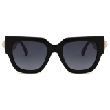 Moschino - Pearl Trim Sunglasses - Black - Moschino Eyewear