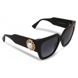 Moschino - Pearl Trim Sunglasses - Black - Moschino Eyewear