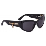 Moschino - Gold Zipper Sunglasses - Black - Moschino Eyewear