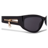 Moschino - Gold Zipper Sunglasses - Black - Moschino Eyewear