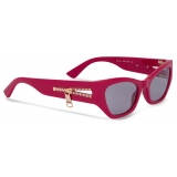 Moschino - Occhiali da Sole Gold Zipper - Rosso - Moschino Eyewear