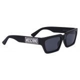 Moschino - Occhiali da Sole Rubber Logo - Nero - Moschino Eyewear