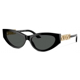 Versace - Greca Strass Cat-Eye Sunglasses - Black Gold - Sunglasses - Versace Eyewear