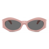 Versace - Geometric Medusa Plaque Sunglasses - Light Pink - Sunglasses - Versace Eyewear