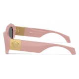 Versace - Geometric Medusa Plaque Sunglasses - Light Pink - Sunglasses - Versace Eyewear