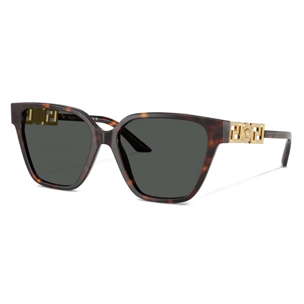 Versace - Greca Strass Butterfly Sunglasses - Havana Gold - Sunglasses - Versace Eyewear