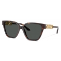 Versace - Occhiale da Sole Greca Strass Butterfly - Havana Oro - Occhiali da Sole - Versace Eyewear