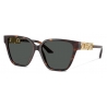 Versace - Occhiale da Sole Greca Strass Butterfly - Havana Oro - Occhiali da Sole - Versace Eyewear