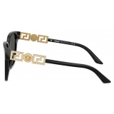 Versace - Greca Strass Butterfly Sunglasses - Black Gold - Sunglasses - Versace Eyewear