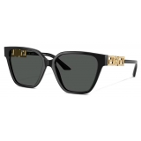 Versace - Greca Strass Butterfly Sunglasses - Black Gold - Sunglasses - Versace Eyewear