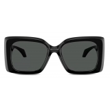 Versace - Irregular Medusa Plaque Sunglasses - Black - Sunglasses - Versace Eyewear