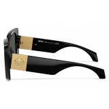 Versace - Irregular Medusa Plaque Sunglasses - Black - Sunglasses - Versace Eyewear