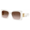 Versace - Maxi Medusa Plaque Sunglasses - White - Sunglasses - Versace Eyewear