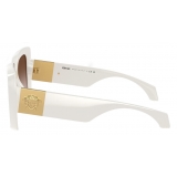 Versace - Occhiale da Sole Maxi Medusa Plaque - Bianco - Occhiali da Sole - Versace Eyewear
