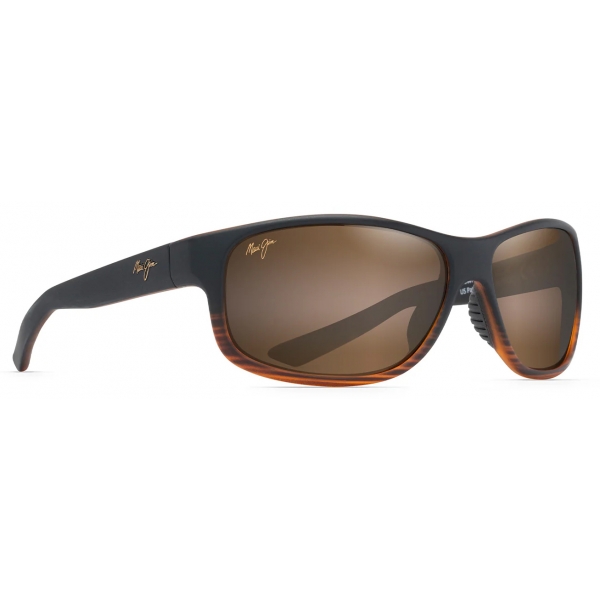 Maui Jim - Kaiwi Channel - Dark Brown Bronze - Polarized Wrap Sunglasses - Maui Jim Eyewear