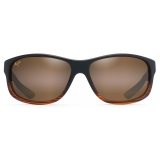 Maui Jim - Kaiwi Channel - Dark Brown Bronze - Polarized Wrap Sunglasses - Maui Jim Eyewear