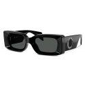 Versace - Medusa Medallion Sunglasses - Black - Sunglasses - Versace Eyewear