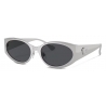 Versace - Occhiale da Sole Ovali La Medusa - Argento - Occhiali da Sole - Versace Eyewear