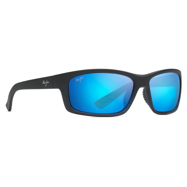 Maui Jim - Kanaio Coast - Black Blue - Polarized Wrap Sunglasses - Maui Jim Eyewear