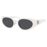 Versace - La Medusa Oval Sunglasses - White - Sunglasses - Versace Eyewear
