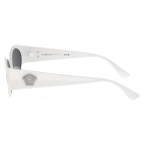 Versace - La Medusa Oval Sunglasses - White - Sunglasses - Versace Eyewear