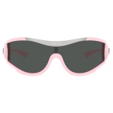 Versace - Medusa Medallion Shield Sunglasses - Pink - Sunglasses - Versace Eyewear