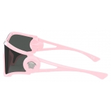 Versace - Medusa Medallion Shield Sunglasses - Pink - Sunglasses - Versace Eyewear