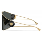 Versace - Occhiale da Sole Irregolari Medusa Man - Nero Oro - Occhiali da Sole - Versace Eyewear