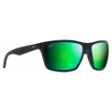Maui Jim - Makoa - Black MAUIGreen - Polarized Wrap Sunglasses - Maui Jim Eyewear