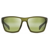 Maui Jim - Makoa - Khaki Green Maui HT - Polarized Wrap Sunglasses - Maui Jim Eyewear