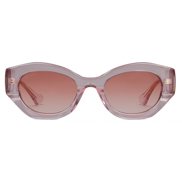 Gucci - Occhiale da Sole Ovali - Rosa - Gucci Eyewear